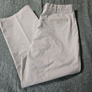Vineyard Vines Mens Size 40x32 Chino Club Pant Off White Khaki Cotton Flat Front